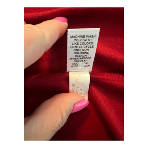 ❤️✨ EUC BANANA REPUBLIC Red Sunset V-Neck Wrap Dress | Sz S - Picture 7 of 7